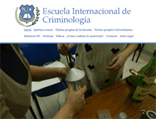 Tablet Screenshot of criminologiainternacional.com